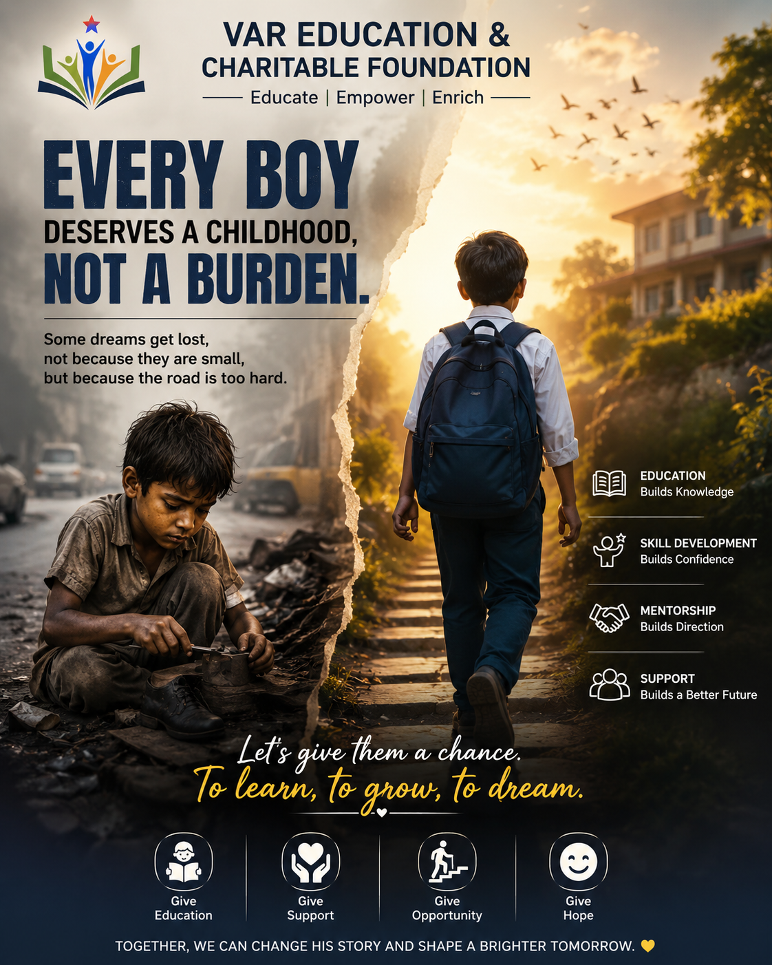 Every Boy Deserves a Childhood, Not a Burden